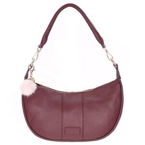 Pom Pom London Sutton Sling Bag in Deep Burgundy - NWT - Four Straps!